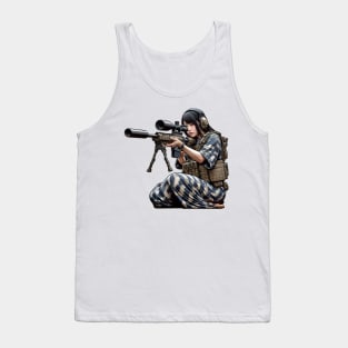 Sniper Girl Tank Top